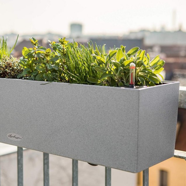 LECHUZA BALCONERA Stone 80 | Ζαρντινιέρα Αυτοποτισμού