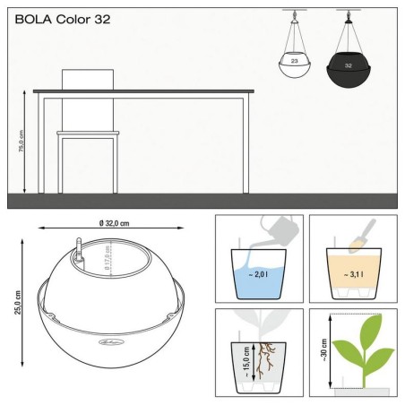 LECHUZA BOLA Color 32 | Γλάστρα Αυτοποτισμού