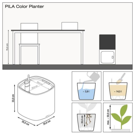 LECHUZA PILA Color 35 | Γλάστρα Αυτοποτισμού