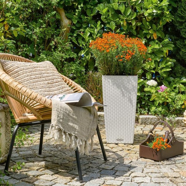 LECHUZA CUBICO Cottage 40 | Μεγάλη Ψηλή Γλάστρα Αυτοποτισμού