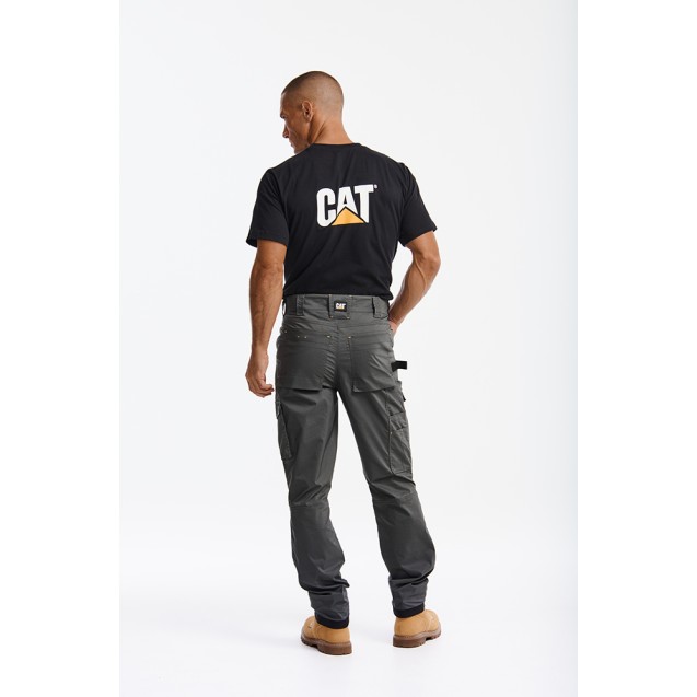 CAT Παντελόνι εργασίας nexus γκρι L (US 34/32) 1080051-40100