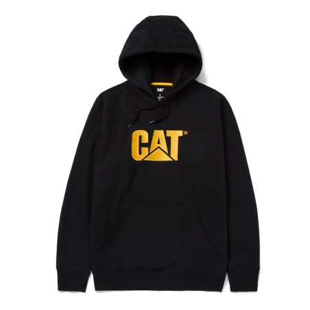CAT Μπλούζα φούτερ με κουκούλα trademark μαύρη 2XL W10646-016