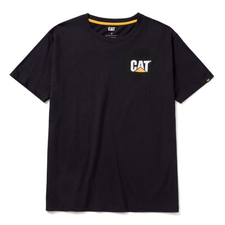 CAT Μπλουζάκι κοντομάνικο μαύρο trademark tee L W05324-016