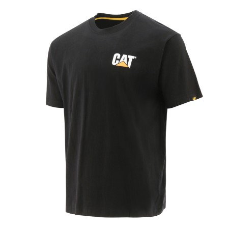 CAT Μπλουζάκι κοντομάνικο μαύρο trademark tee L W05324-016