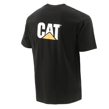 CAT Μπλουζάκι κοντομάνικο μαύρο trademark tee 2XL W05324-016
