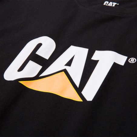 CAT Μπλουζάκι κοντομάνικο μαύρο tm logo 2XL 1510305-016
