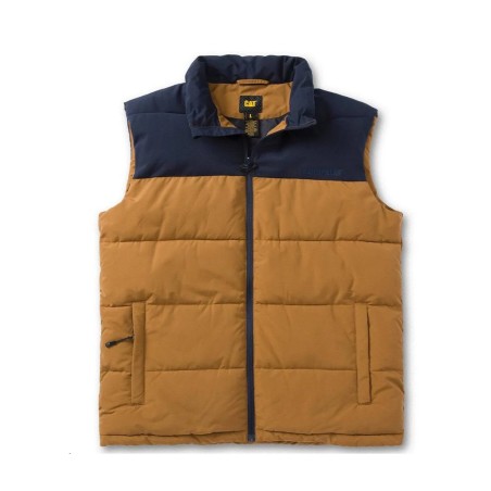 CAT Γιλέκο εργασίας arctic zone καφέ-μπλε XL W12430