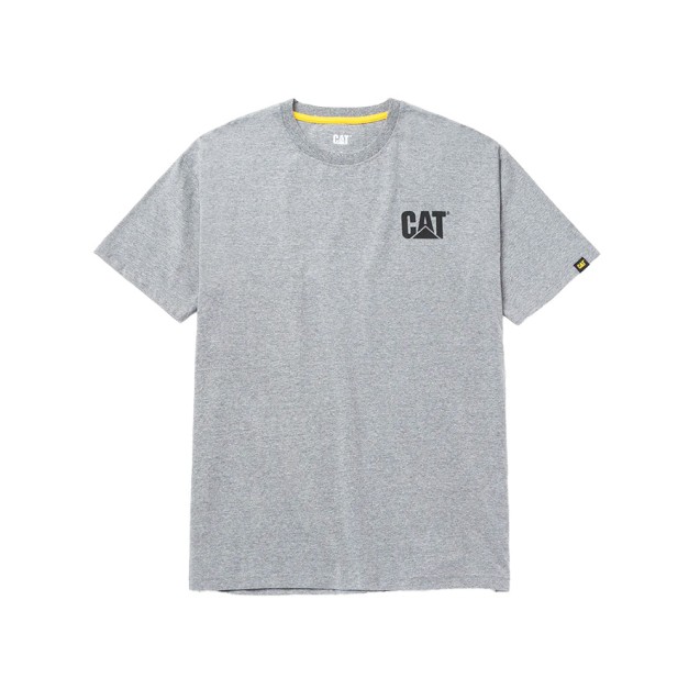 CAT Μπλουζάκι κοντομάνικο γκρι trademark tee S W05324-004