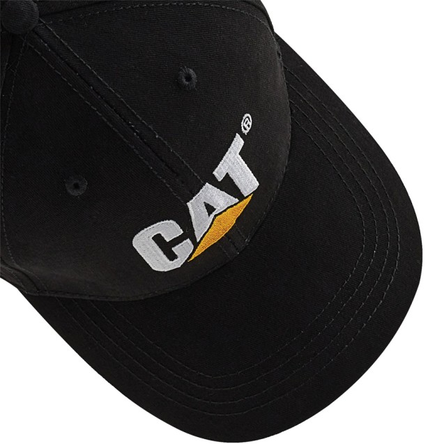 CAT Καπέλο εργασίας jockey μαύρο one size W01791