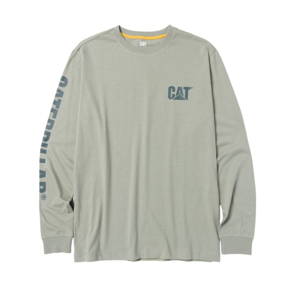 CAT Μπλουζάκι μακρυμάνικο trademark tee πράσινο M 1510034-16-5808