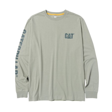 CAT Μπλουζάκι μακρυμάνικο trademark tee πράσινο L 1510034-16-5808