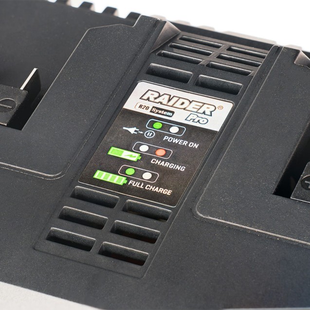 RAIDER R20 Φορτιστής διπλός 4A RDP-R20 039717