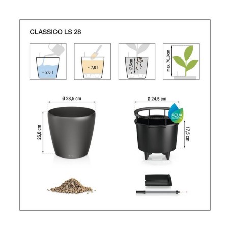 LECHUZA PREMIUM CLASSICO LS 28 | Γλάστρα Αυτοποτισμού
