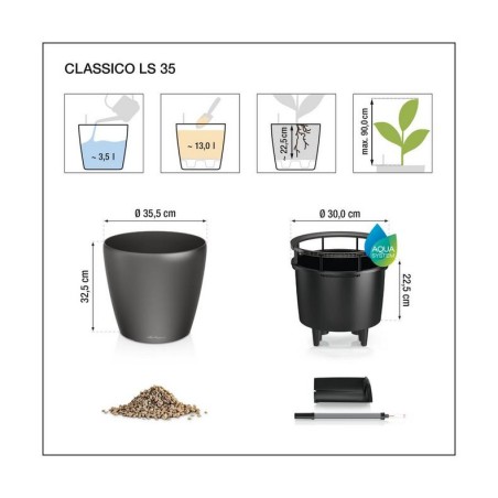 LECHUZA PREMIUM CLASSICO LS 35 | Γλάστρα Αυτοποτισμού