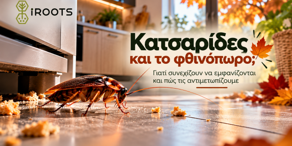 Κατσαρίδες το φθινόπωρο: Γιατί συνεχίζουν να εμφανίζονται και πώς τις αντιμετωπίζουμε