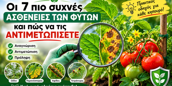 Οι 7 πιο συχνές ασθένειες των φυτών και πώς να τις αντιμετωπίσετε