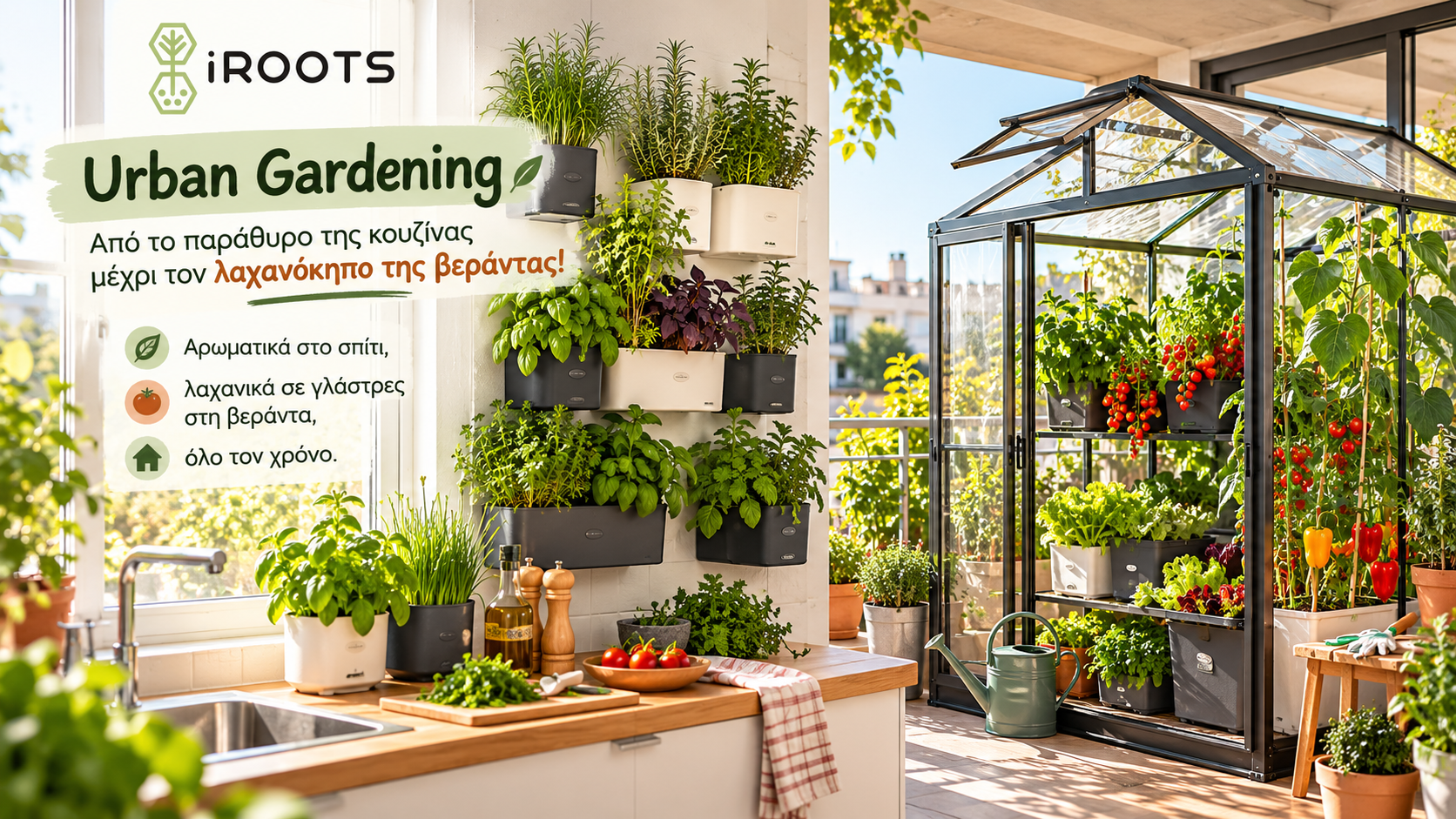 Urban Gardening: Από το παράθυρο της κουζίνας μέχρι τον λαχανόκηπο της βεράντας!