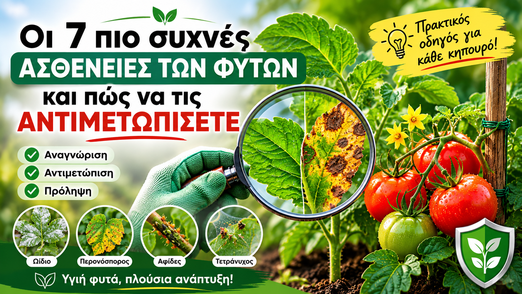 Οι 7 πιο συχνές ασθένειες των φυτών και πώς να τις αντιμετωπίσετε